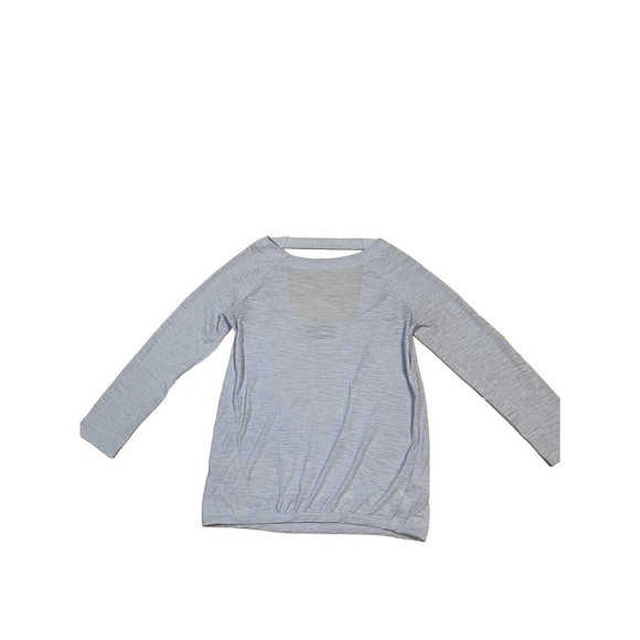 Athleta Clarity Top Womens Size XXS Aster Baby Blue Surplice Back  3/4‎ Sleeve - Picture 8 of 8